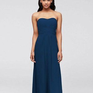 Brand New Davids Bridal Dress Sz 4 Navy Blue w/tag